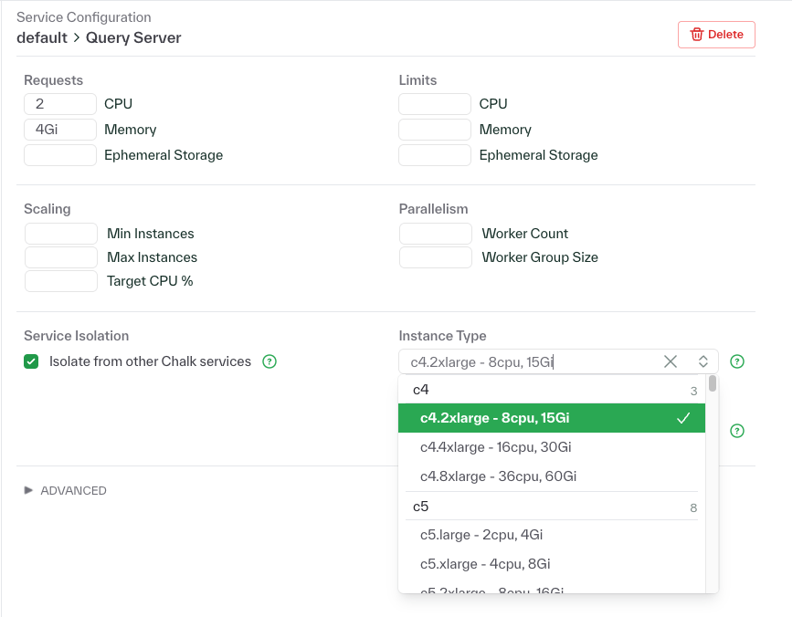 Resource configuration