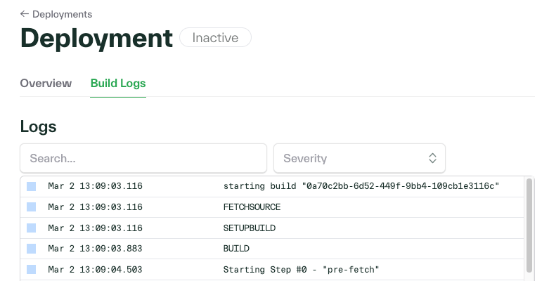 Build Logs