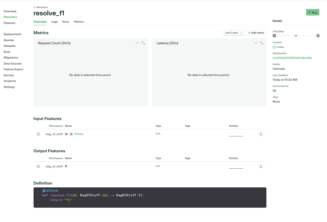 Metric Dashboard