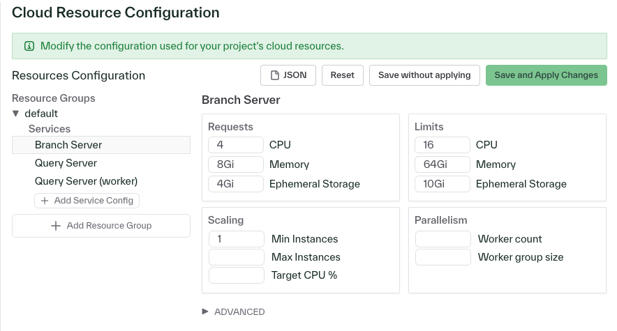 resource configuration management