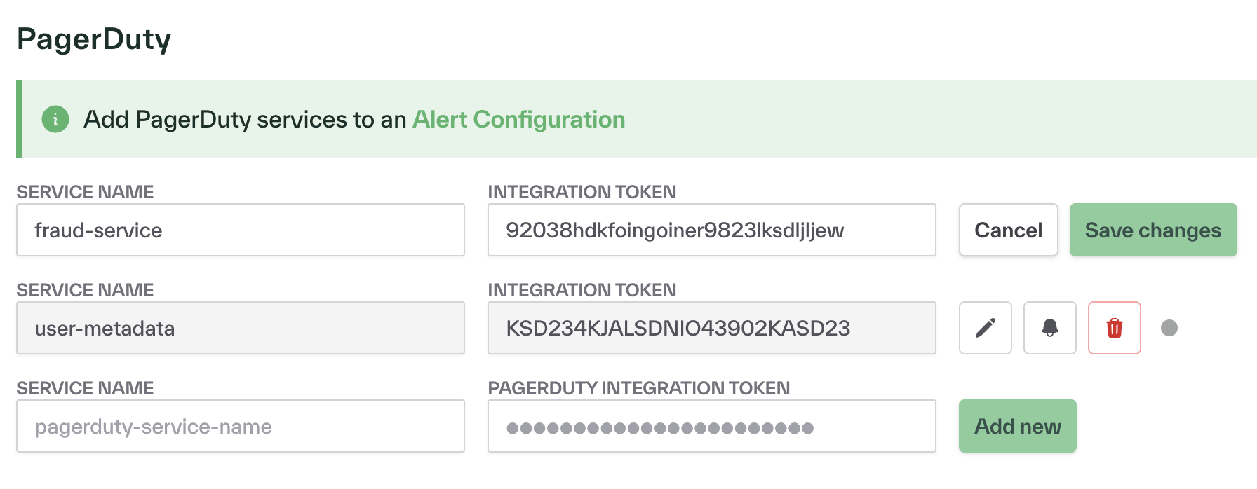 Pagerduty integration